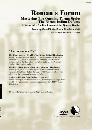 ROMAN'S LAB - VOLUME 34 - Mastering The Opening Forum Series - A Repertoire for Black to meet The Queen's Gambit