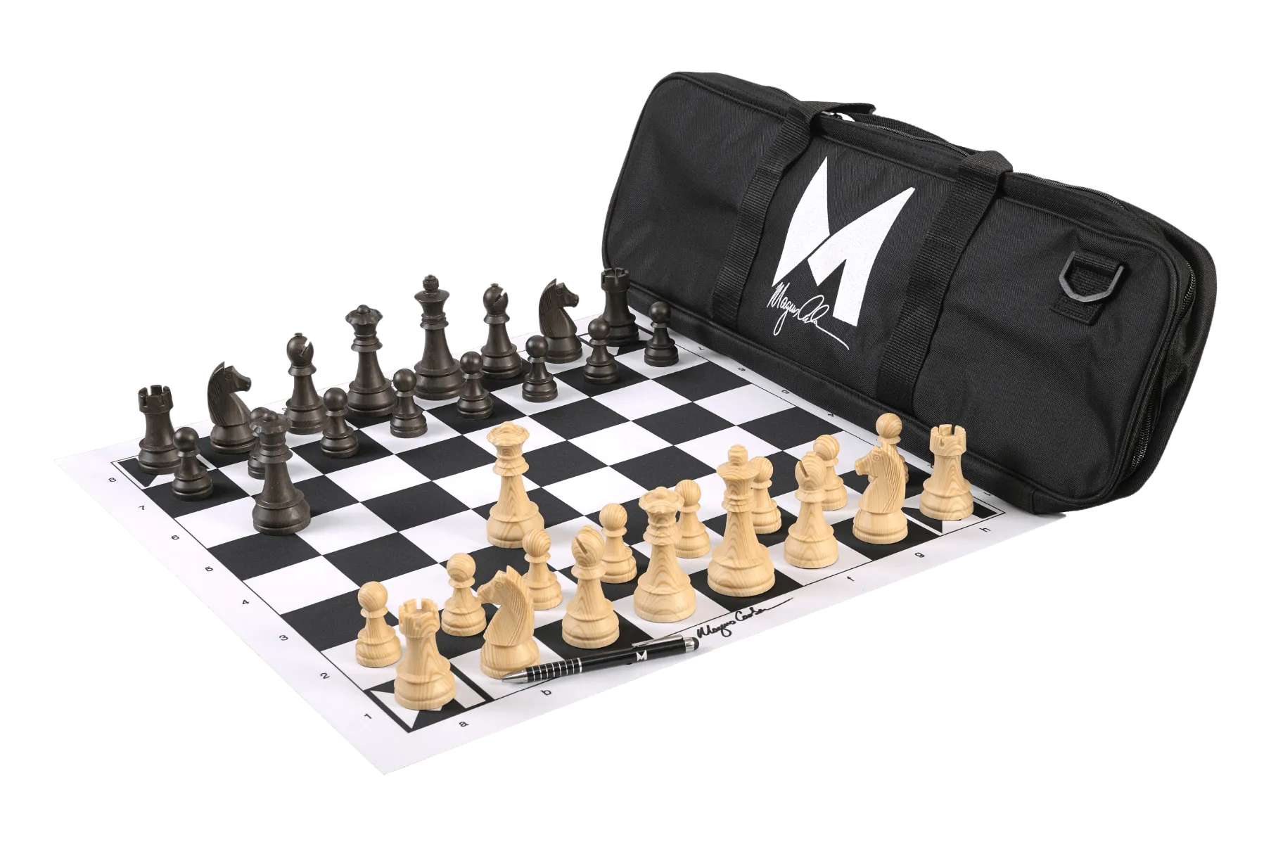 Magnus Carlsen Signature Series Chess Set Bag And Board Combination magnus-carlsen-signature-series-chess-set-bag-and-board-combination