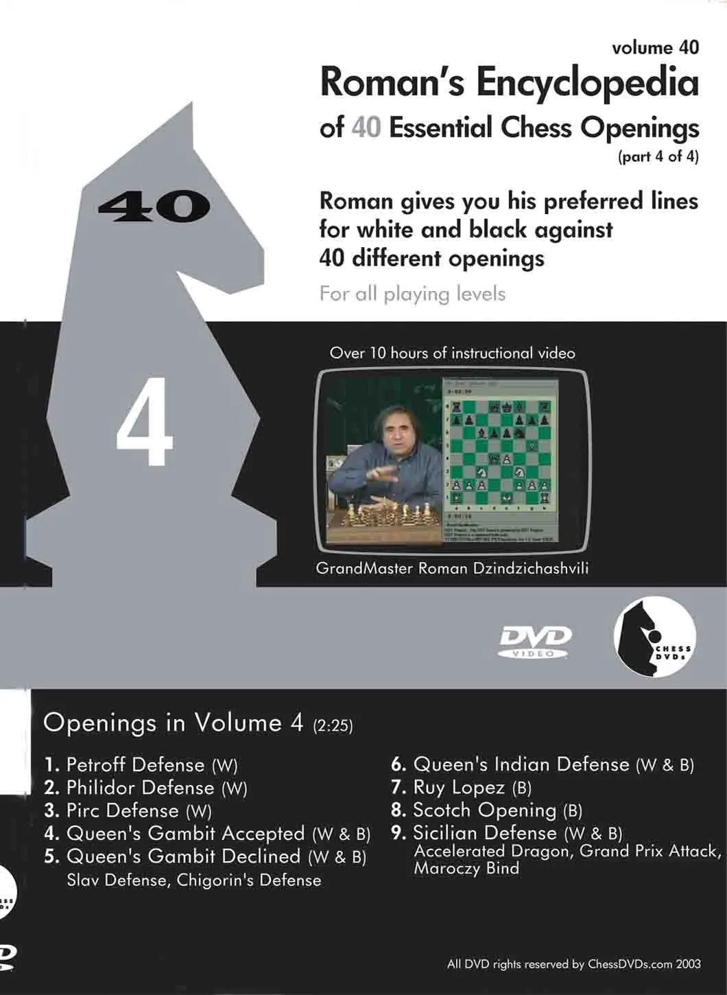 ROMAN'S LAB - VOLUME 40 - Encyclopedia of Chess Openings - PART 4 ...