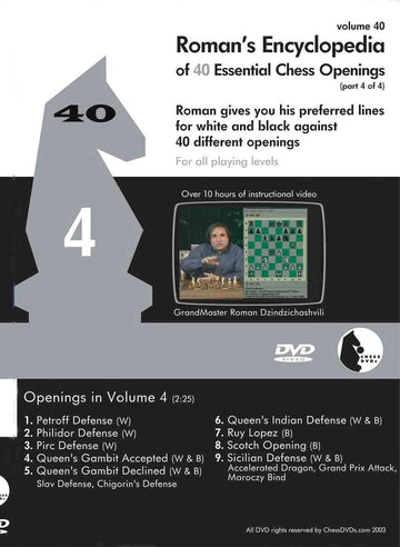 ROMAN'S LAB - VOLUME 40 - Encyclopedia of Chess Openings - PART 4