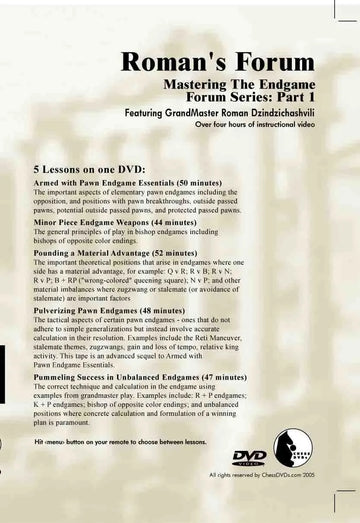 E-DVD ROMAN'S LAB - VOLUME 30 - Mastering The Endgame Forum Series - PART 2