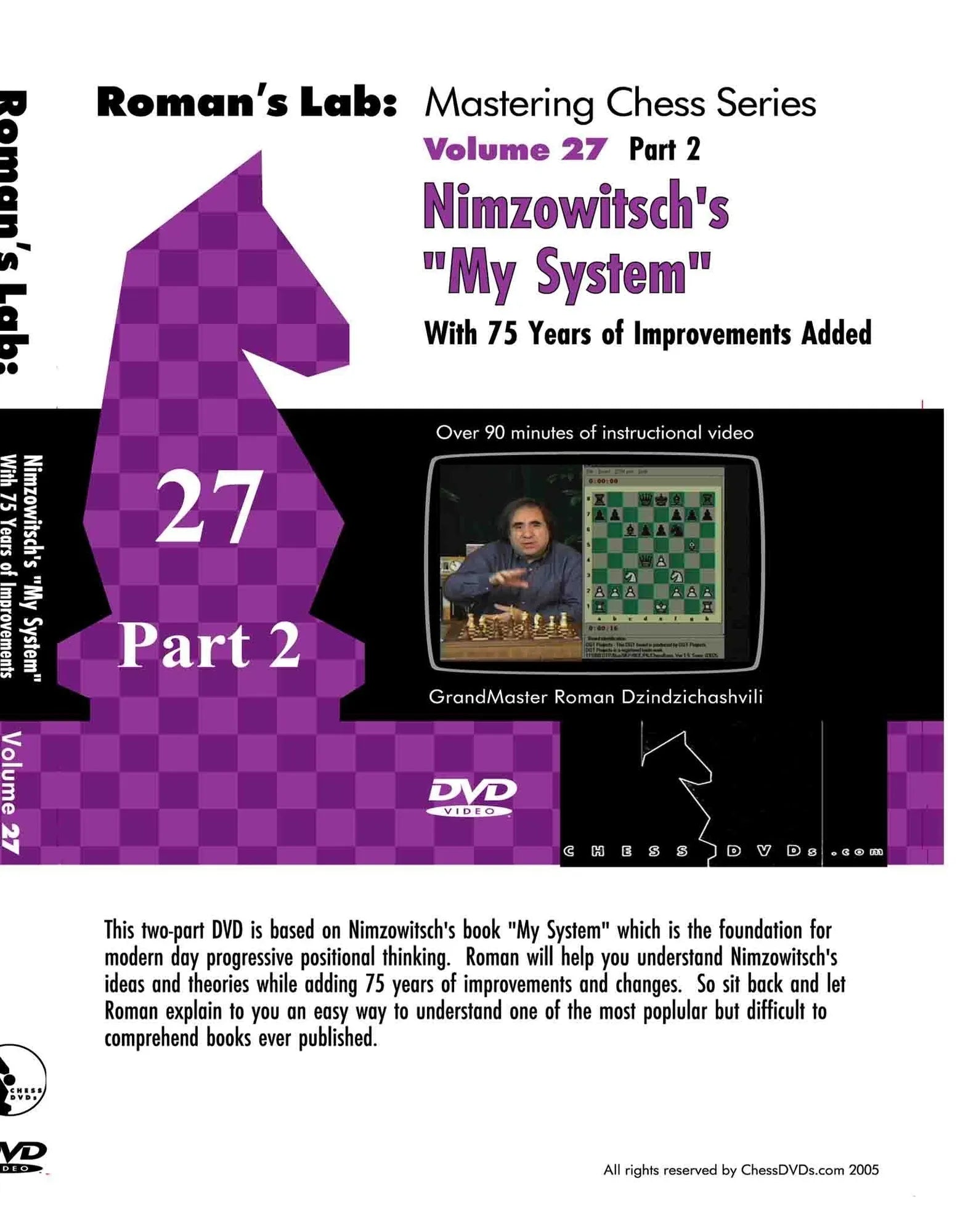 E-DVD ROMAN'S LAB - VOLUME 27 - Nimzowitsch: My System 2 – Wholesale Chess