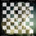 Alien Encounter - Full Color Vinyl Chess Board