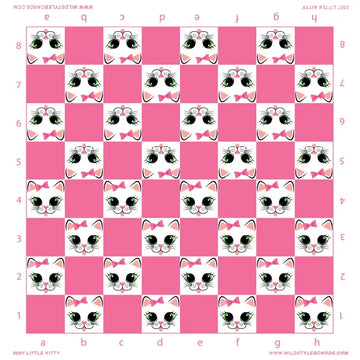 Little Kitty - Full Color Vinyl Chess Board
