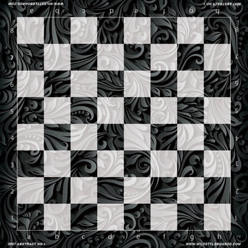 Abstract No. 1  - Full Color Vinyl Chess Board
