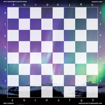 Aurora - Full Color Vinyl Chess Board