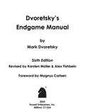 PRE-ORDER - Dvoretsky's Endgame Manual – 6th Edition - HARDCOVER
