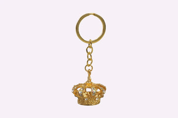 King's Crown Metal Keychain - GOLD