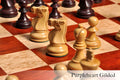 The Reykjavik II Series Gilded Chess Pieces - 3.75