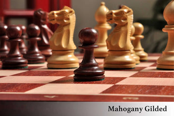 The Grandmaster Series Gilded Chess Pieces - 4.0