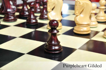The Zagreb '59 Series Gilded Chess Pieces - 3.875