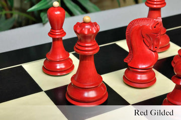 The Zagreb '59 Series Gilded Chess Pieces - 3.875