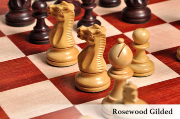 The Grandmaster Series Gilded Chess Pieces - 4.0