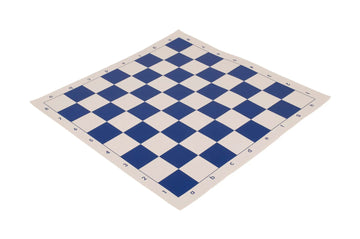 5 x Regulation Vinyl Tournament Chess Board - 2.25" - Blue & Buff