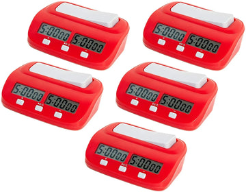 Basic Digital Chess Clock - RED - 5 Pack