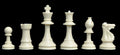 Deluxe Chess Set Combination - Solid Plastic Regulation Pieces | Vinyl Chess Board | Deluxe Bag