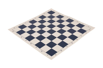 5 x Regulation Vinyl Tournament Chess Board - 2.25" - Navy & Buff