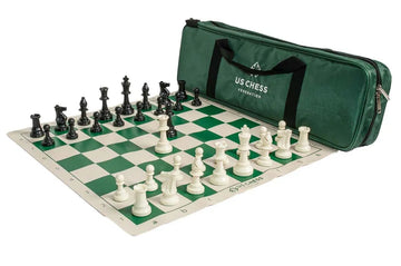 US Chess Supreme Tournament Chess Set Combination- SINGLE WEIGHTED