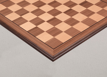 Walnut and Maple Superior Traditional Chess Board