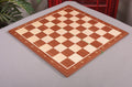Folding Mahogany and Maple Wooden Tournament Chess Board
