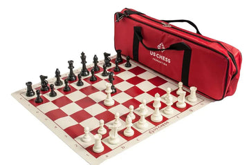 US Chess Supreme Tournament Chess Set Combination- TRIPLE WEIGHTED
