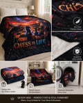 Chess is Life Fleece Blanket