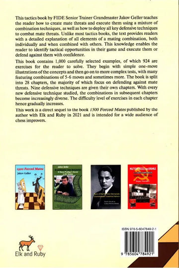 Mate Threats and Defense – 1000 Tactical Examples