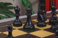 The Reykjavik II Series Bone Chess Pieces - 3.75