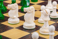 The Reykjavik II Series Bone Chess Pieces - 3.75