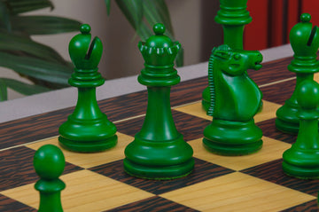 The Reykjavik II Series Bone Chess Pieces - 3.75