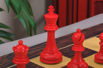The Reykjavik II Series Bone Chess Pieces - 3.75
