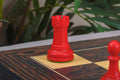 The Reykjavik II Series Bone Chess Pieces - 3.75