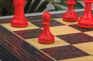 The Reykjavik II Series Bone Chess Pieces - 3.75