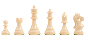 The Excalibur Series Triple Weighted Plastic Chess Pieces - 3.75