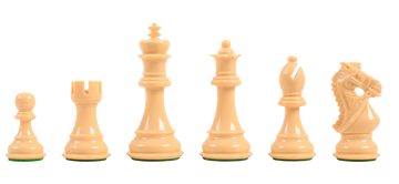 The Excalibur Series Triple Weighted Plastic Chess Pieces - 3.75