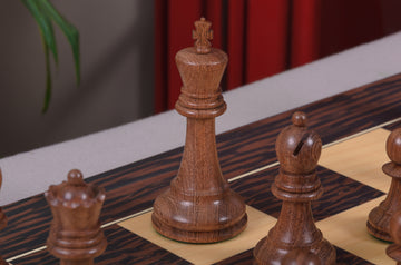 CLEARANCE - The Fischer Spassky 1972 Series Commemorative Chess Pieces - 3.75