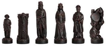 Antiqued Chess Pieces