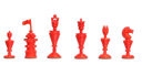 Red & Natural Bone