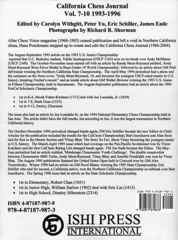 California Chess Journal - Volume 7-10 1993 - 1996