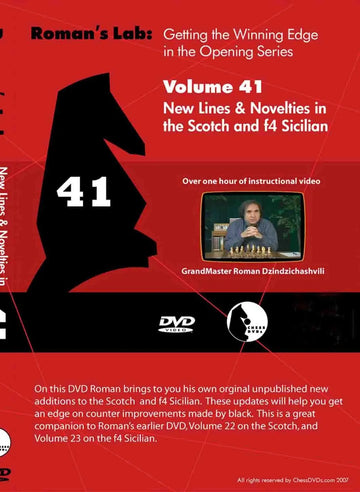 E-DVD ROMAN'S LAB - VOLUME 41 - New Lines & Novelties in the Scotch and f4 Sicilian