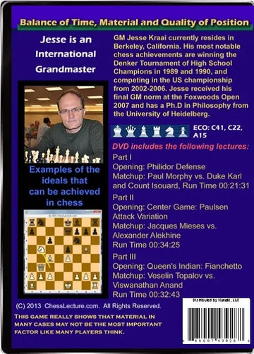 Balance of Time, Material and Quality of Position - Chess Lecture - Volume 62