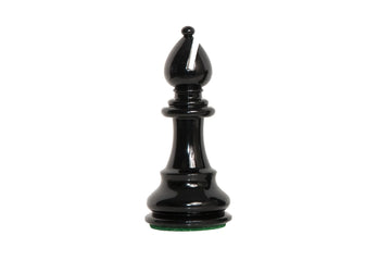 Classic Paperweight - Black Lacquered Boxwood - Bishop
