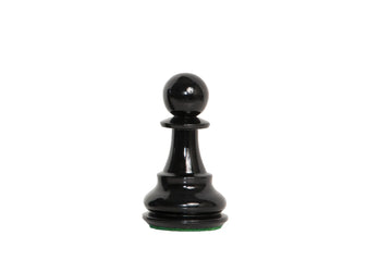 Classic Paperweight - Black Lacquered Boxwood - Pawn