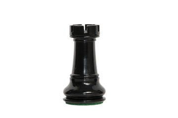 Classic Paperweight - Black Lacquered - Rook