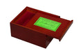 Reproduction of the Post 1870 Mahogany Slide-Top Chess Box - Library Size