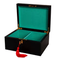 Premium Leather Chess Box - Black