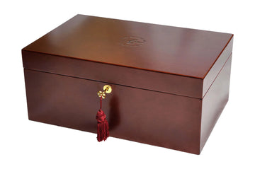 The House of Staunton *NEW* Fitted Coffer Chess Box - Mahogany