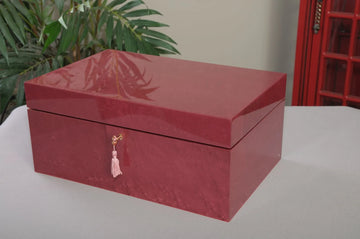 Signature Fitted Coffer Chess Box - Redwood Burl