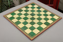 GREEN - Reproduction of the Carton-Pierre Chess Board - 2.25" Squares