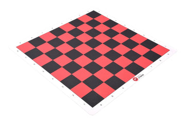 Wholesale Chess Branded Thin Mouse Pad Style - Tournament Chess Board - 2.25" Squares - Black & Red